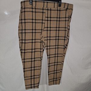 Torrid Yellow Plaid Pocket Leggings